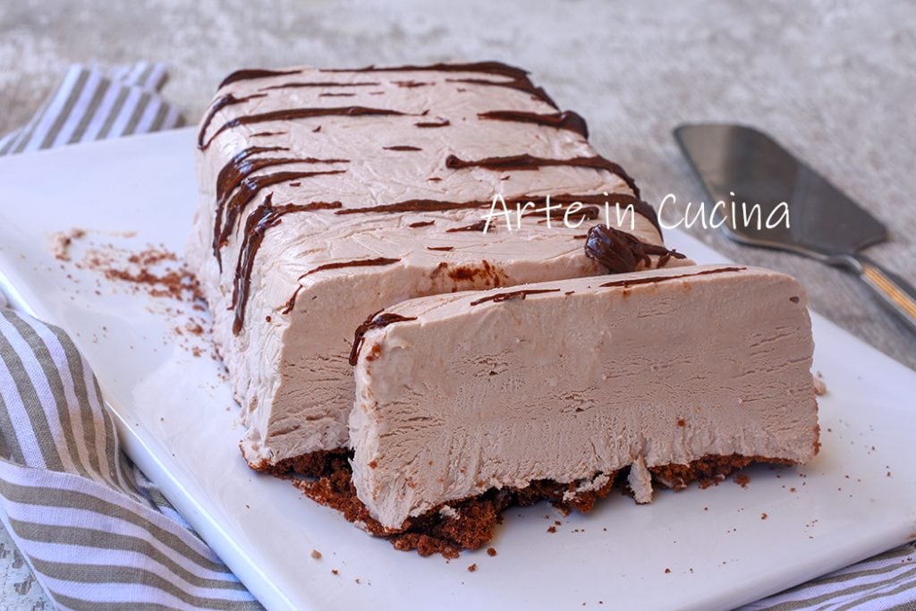 Dessert à la nutella et pépites de chocolat froid