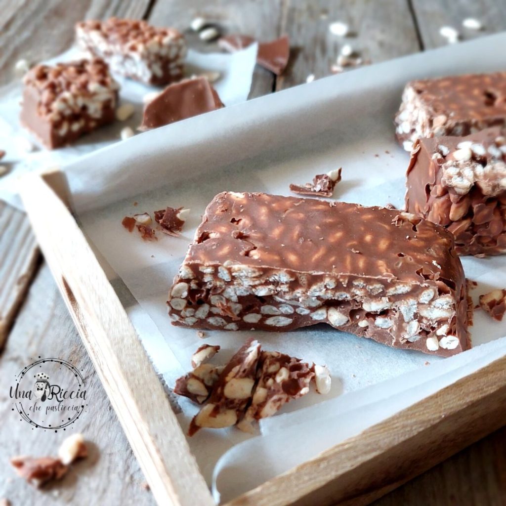 détail Barres riz soufflé et chocolat