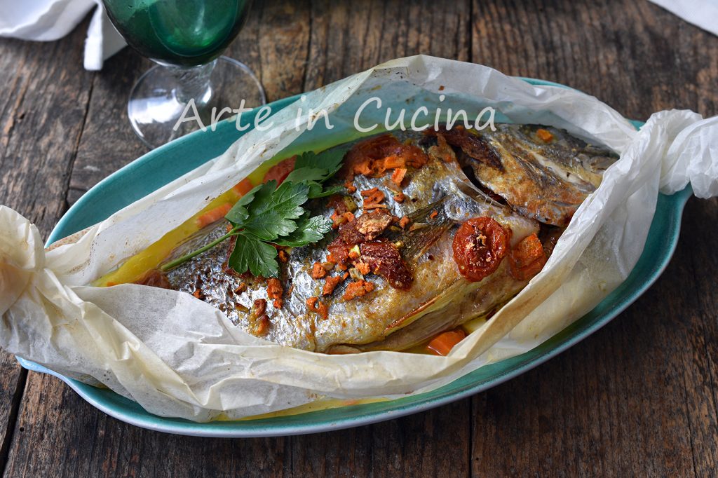 Dorade en papillote second de poisson