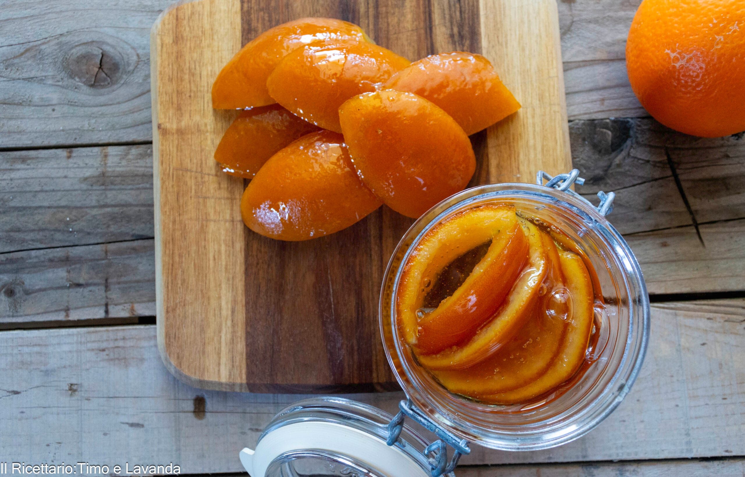 Écorces d’orange confites