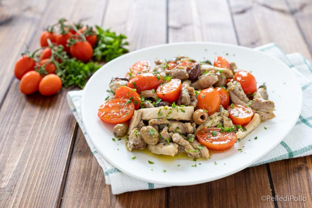émincés de poulet à la sicilienne
