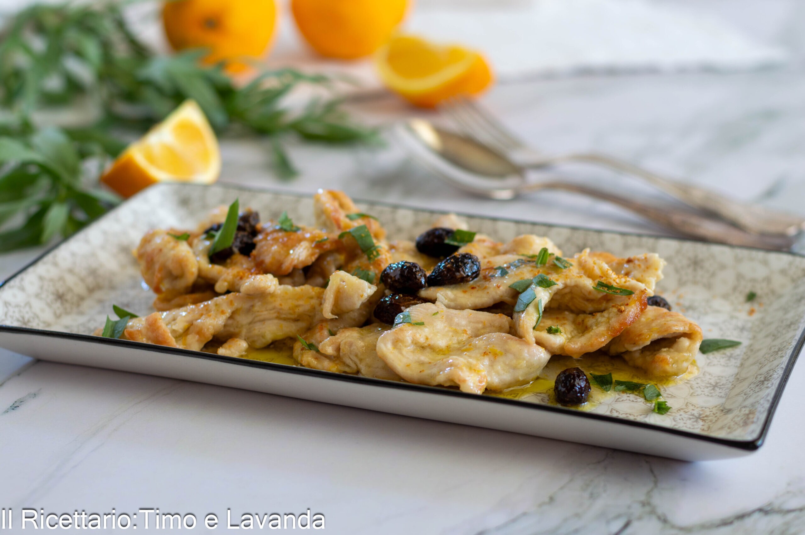 Émincés de poulet à l’orange