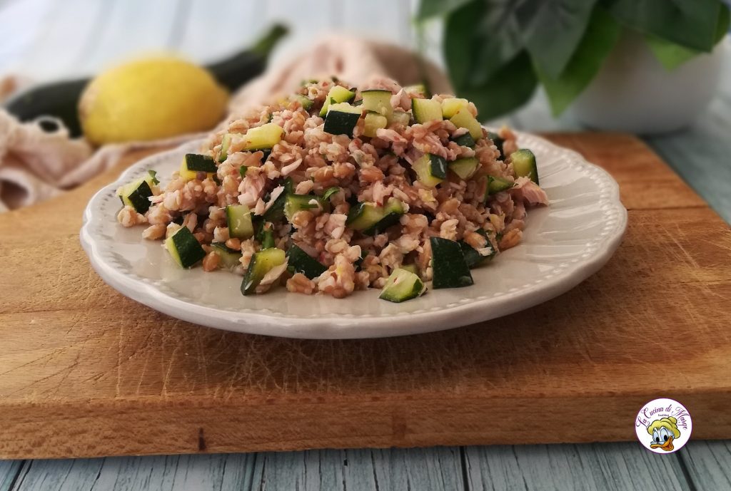 SALADE D'ÉPEAUTRE, COURGETTES ET THON