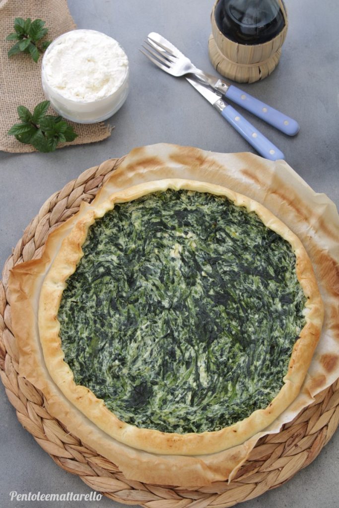Tarte salée aux épinards et à la ricotta