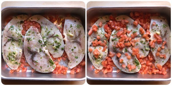 espadon à la tomate - procédure 2