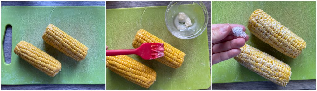 Épis de maïs à la friteuse à air
