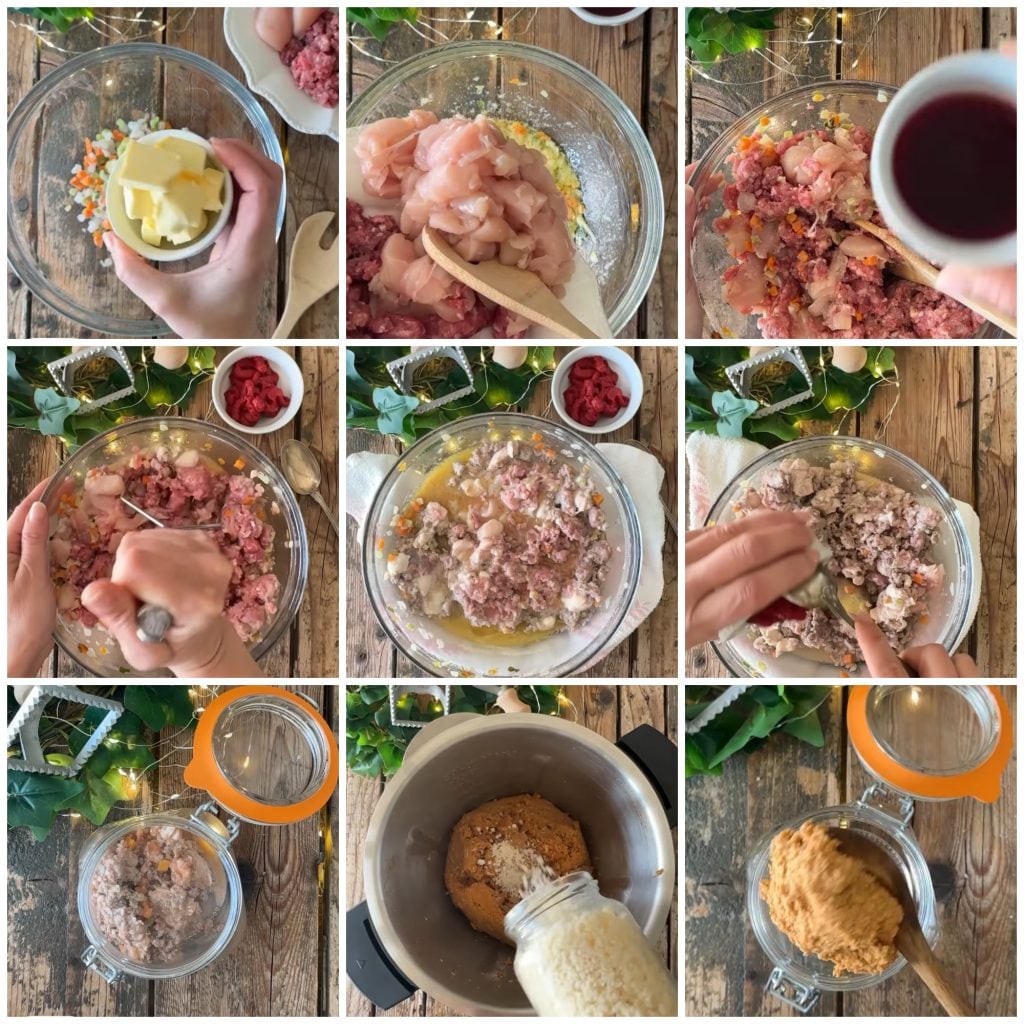 Farce pour pâtes en cuisson sous vide