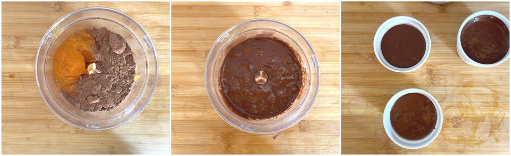 Flan de kakis et cacao