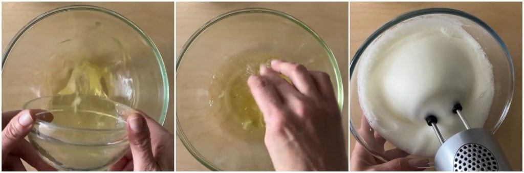 Gâteau aux blancs d'œufs au micro-ondes