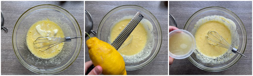 Gâteau au citron dans une friteuse à air