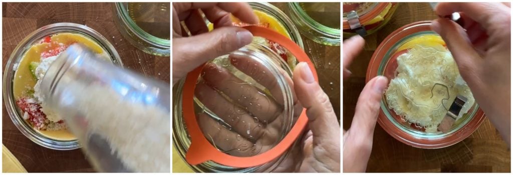 Lasagnes légères en cuisson sous vide en bocal