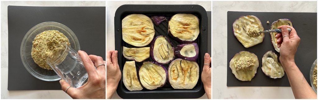 Rouleaux d'aubergines au micro-ondes