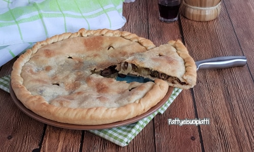 Pizza à la scarole traditionnelle