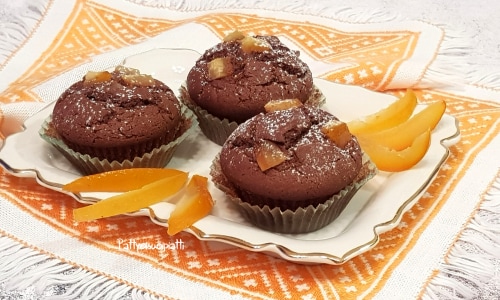Muffins à la crème de noisette et zestes d’orange
