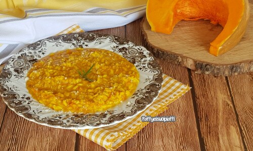 Risotto à la citrouille et gorgonzola
