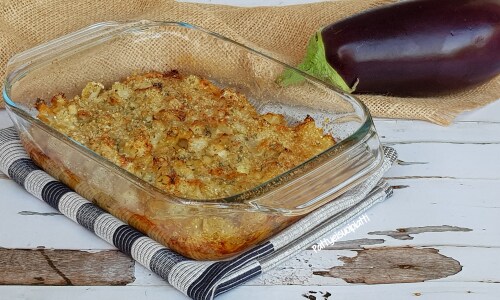 Tarte d’aubergines et scamorza