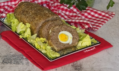 Pain de viande farci aux œufs