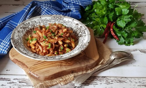 Pâtes à la sauce de calamars