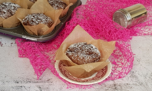 Muffins au cacao avec pépites de chocolat