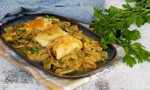 Roulades de poulet aux champignons