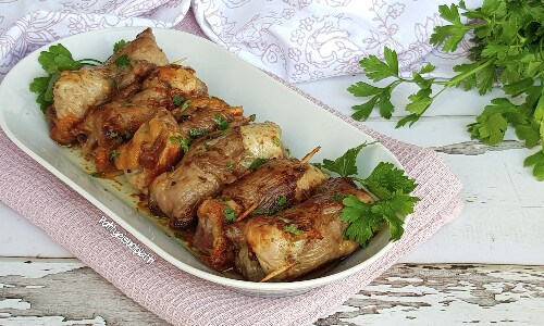 Roulades de collet de porc