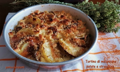 Gratin d’aubergines pommes de terre et stracchino