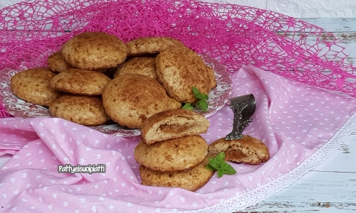 Sablés avec cœur de pêche