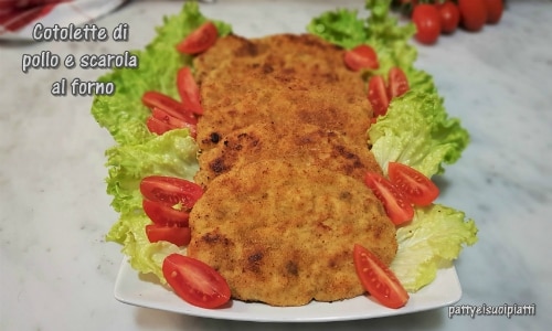 Escalopes de poulet et scarole au four