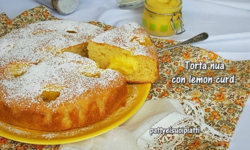 Gâteau Nua au lemon curd