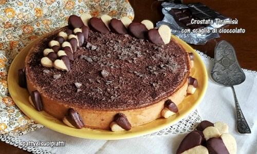 Tarte tiramisu avec éclats de chocolat