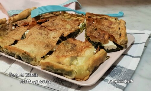 Tarte aux blettes recette génoise