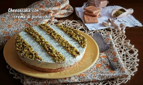 Cheesecake à la crème de pistache