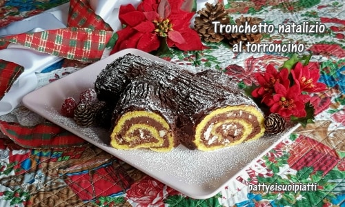 Bûche de Noël au nougat