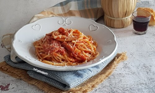 Spaghetti à l’amatriciana traditionnels