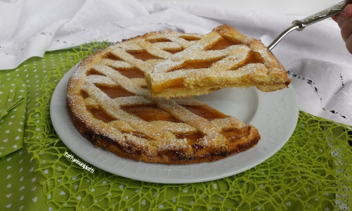 Tarte à la confiture de pêches
