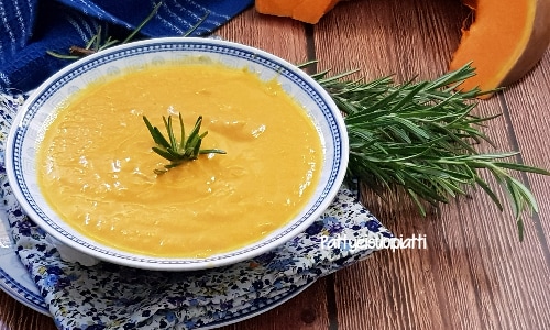 Velouté de potiron et poireau