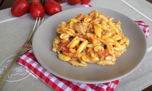 Cavatelli à la sauce de morue