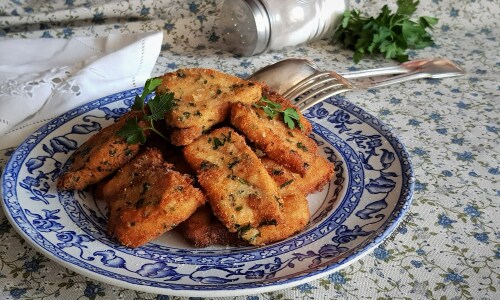 Morceaux d’espadon avec chapelure croustillante