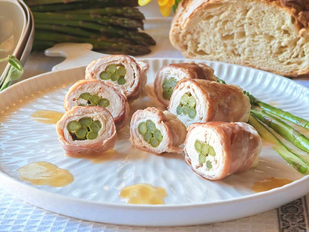 Roulades de dinde aux asperges