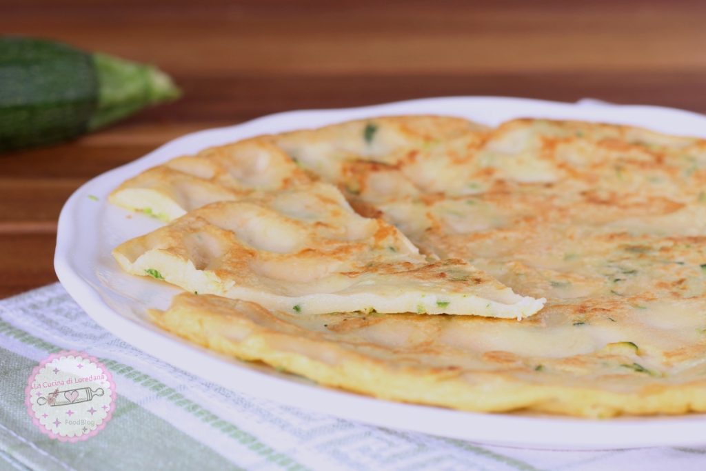 farinata avec courgettes à la poêle