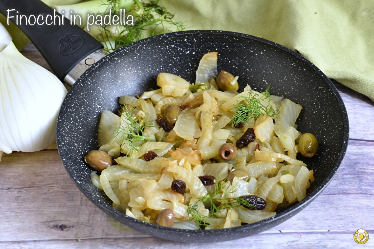 Fenouils à la poêle avec olives