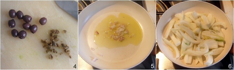 fenouils à la poêle avec olives recette légère et savoureuse avec les fenouils cuits le chicco di mais 2 faire revenir l'oignon