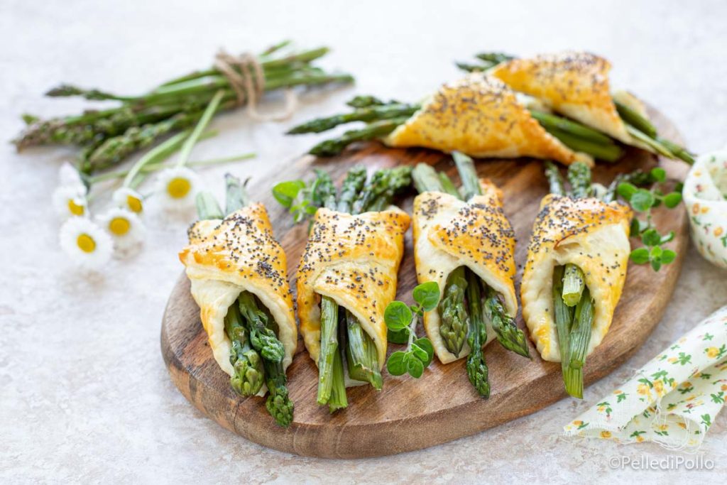 feuilletés aux asperges et pâte feuilletée