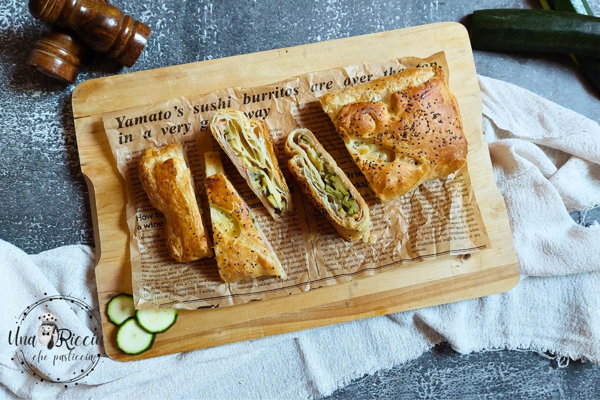 Feuilleté rustique aux courgettes. Parfait en toute occasion