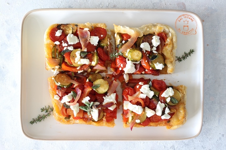 Feuilleté aux légumes à la friteuse à air