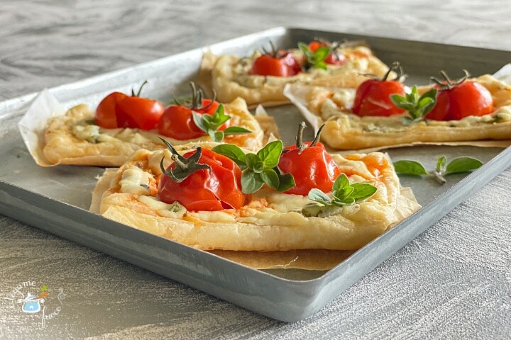 Feuilletés salés au micro-ondes