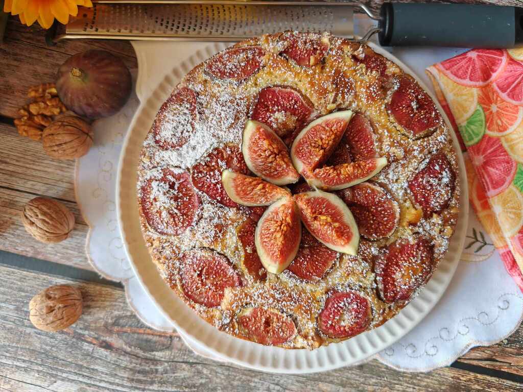 Gâteau aux figues et noix