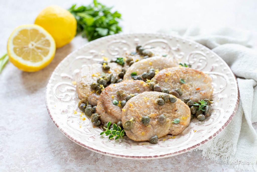 filet de porc aux câpres et citron