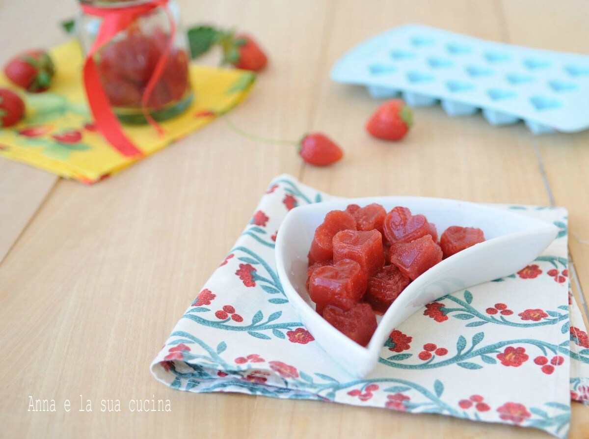 Cœurs de gelées à la fraise