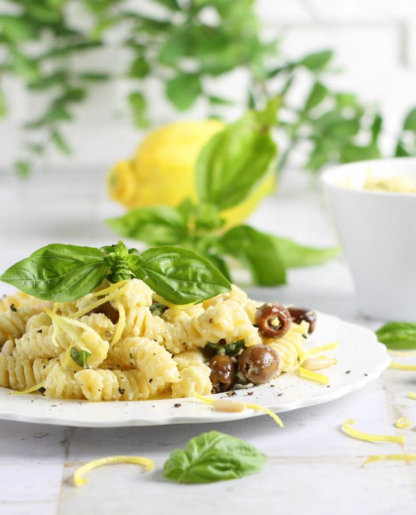 Fusilli d'été au pesto de citron
